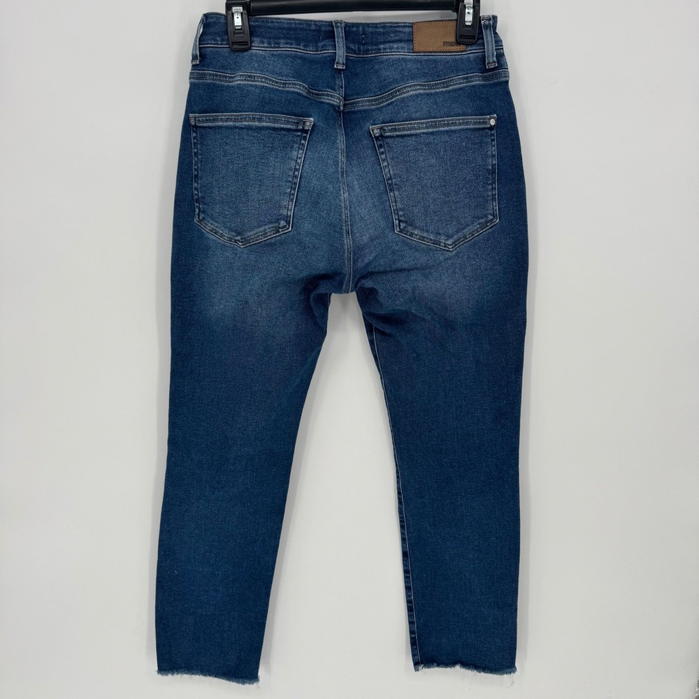 Mavi Jeans Viola‎ Womens Blue Denim Cropped Raw Hem Slim Fit Pants Size 28 - Picture 5 of 7